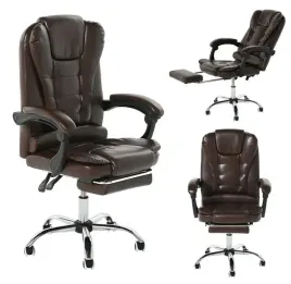 fotel-biurowy-obrotowy-ecoskora-z-podnozkiem-podstawa-chrom-brazowy