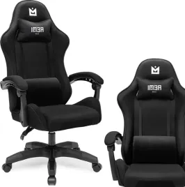 materialowy-fotel-gamingowy-biurowy-krzeslo-gracza-czarny-tkanina