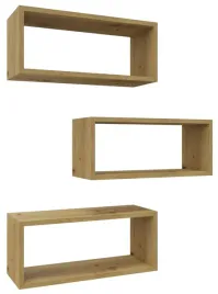 polka-wiszaca-scienna-regal-na-ksiazki-zestaw-3-sztuk-dab-artisan