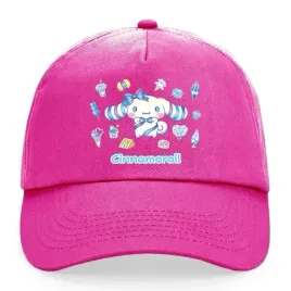 czapka-dziecieca-fuksja-daszek-na-prezent-dla-fana-cinnamoroll-piesek-wzory