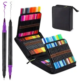100-kolorow-dlugopisy-pisakow-dual-brush-akwareli