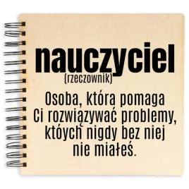 album-na-zdjecia-drewniana-okladka-nauczyciel-rzeczownik-dla-nauczyciela