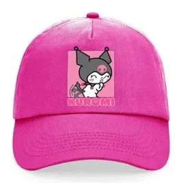 czapka-dziecieca-fuksja-z-daszkiem-na-prezent-dla-fana-kuromi-sanrio-wzory