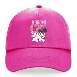 czapka-dziecieca-fuksja-daszek-na-prezent-urodziny-kuromi-my-melody-wzory