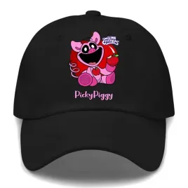 czapka-dziecieca-czarna-daszek-dla-fana-smiling-critters-picky-piggy-wzory