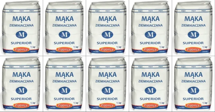 PIĄTNICA MĄKA ZIEMNIACZANA SKROBIA 10X1KG ZESTAW