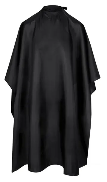 Peleryna fryzjerska duża czarna bez logo