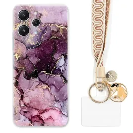 etui-do-xiaomi-redmi-12-4g-zawieszka-braz-marble-madness-wzory