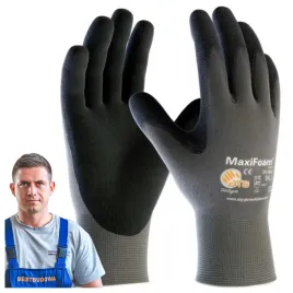 rekawice-robocze-odporne-na-zabrudzenia-szare-maxifoam-lite-atg-r-9-l