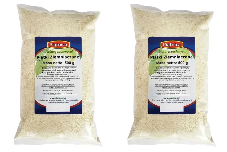 PŁATKI ZIEMNIACZANE 1KG PUREE PIĄTNICA ZUPY SOSY
