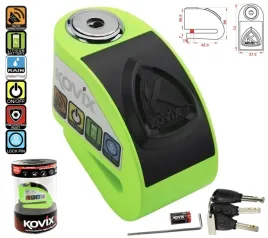 blokada-tarczy-hamulcowej-z-alarmem-kovix-kd6-fluo-zielony