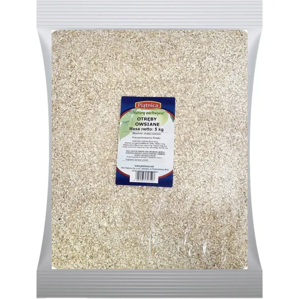 OTRĘBY OWSIANE NATURALNE 5kg PIĄTNICA ZDROWE Z OWSA do chleba owsianki
