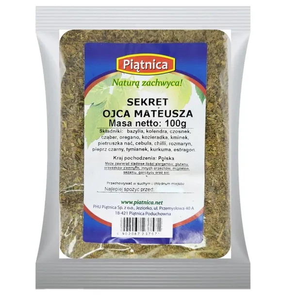 MIESZANKA SEKRET OJCA MATEUSZA ZIOŁA 100g PIĄTNICA