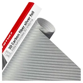 folia-karbonowa-3d-srebrna-30x150cm-carbon-tuning-termoplastyczna-okleina