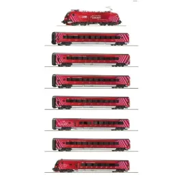 roco-551002-zestaw-lokomotywa-oraz-7-wagonow-railjet-w-malowaniu-100lat-obb