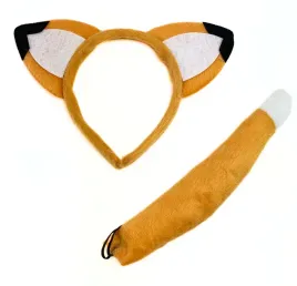 opaska-ogonek-lis-lisek-przebranie-stroj-lesne-zwierzetko-jesien-kita-ruda