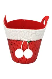 oslonka-na-doniczke-prezent-w-cekiny-czerwono-zielone-boze-narodzenie