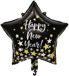 balon-gwiazdka-czarna-45-cm-sylwester-happy-new-year-gwiazdki-zlote-srebrne
