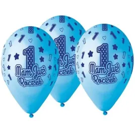 balony-lateksowe-mam-juz-roczek-niebieskie-1-urodziny-z-nadrukiem-33cm-5szt