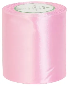 RÓŻOWA WSTĄŻKA TASIEMKA SATYNOWA RÓŻ 10 CM 25 M 100 MM PAKOWANIE DEKORACJA