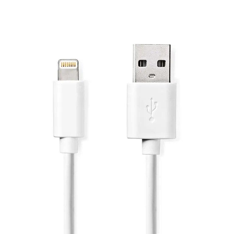 nedis-ccgl39300wt10-kabel-lightning-1-m-bialy
