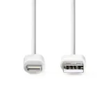 nedis-ccgl39300wt10-kabel-lightning-1-m-bialy