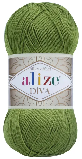 Włóczka Alize Diva - 210 TRAWIASTY - 350m / 100g 100% Mikroakryl