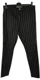 spodnie-damskie-asos-rozmiar-34-czarne-w-paski