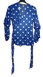 bluzka-damska-primark-rozmiar-34-niebieska-w-groszki