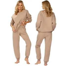 dkaren-rehema-kpl-cappuccino-xs-bawelna-dres-komplet-bluza-spodnie