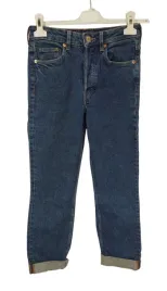 spodnie-damskie-vintage-slim-handm-26-granatowe