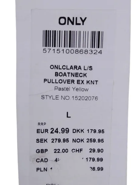 sweter-damski-only-rozmiar-l-zolty-fason-klasyczny