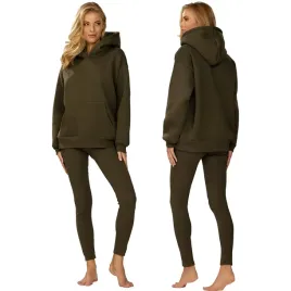 dkaren-oseye-kpl-khaki-xs-bawelna-komplet-zielony-legginsy-bluza