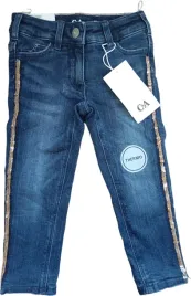 spodnie-dzieciece-ocieplane-skinny-canda-92-2y-granatowe
