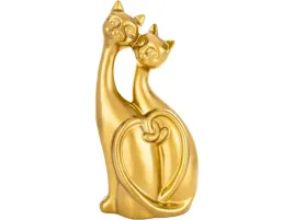 ceramiczna-dekoracja-duza-figurka-zlote-koty-30x14x8-kot-piekny-prezent