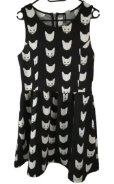sukienka-handm-rozmiar-m-czarna-w-koty