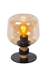 lampa-stolowa-industrialna-czarna-szklany-bursztynowy-klosz-25-cm-lucide