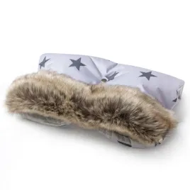 mufka-do-wozka-sanek-z-futerkiem-grey-stars-winter