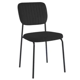 czarne-krzeslo-minimalistyczne-nowoczesne-welwet-pikowane-do-salonu-loftowe