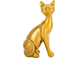 ceramiczna-ozdoba-zlota-figurka-kot-16x55x85-piekny-prezent