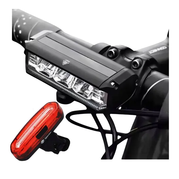 ZESTAW LAMPEK ROWEROWYCH SPECTER EOS610 1000LM USB LED AQY 120LM IP65 IP64