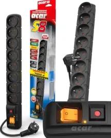 acar-s8-przedluzacz-listwa-zasilajaca-8-gniazd-3m