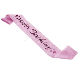 szarfa-urodzinowa-happby-birthday-brokat-rozowa-160x10cm