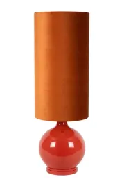 lampa-stolowa-podlogowa-pomaranczowa-szklana-wysoki-abazur-100-cm-lucide