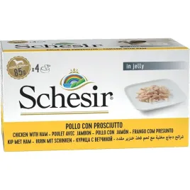 mokra-karma-dla-psa-schesir-ad-m-pack-filety-z-kurczaka-z-szynka-4x85g