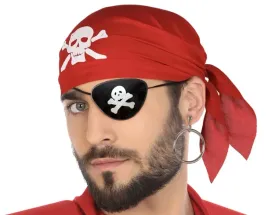 zestaw-pirata-opaska-kolczyk-chusta-bandana-czerwona-z-czaszka