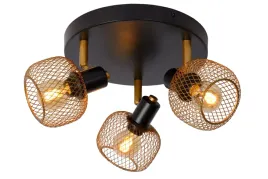 lampa-sufitowa-czarna-zlota-potrojna-reflektorki-druciane-klosz-lucide