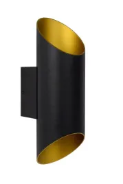 lampa-scienna-kinkiet-czarny-zloty-tuba-30-cm-gora-dol-nowoczesny-lucide