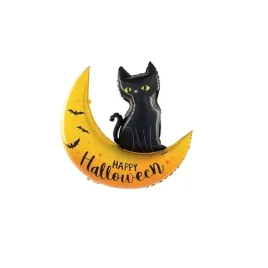 balon-foliowy-kot-na-ksiezycu-happy-halloween-76x88cm