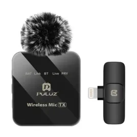 puluz-mikrofon-bezprzewodowy-z-klipsem-pu648b-usb-c-360-enc-10m-2-4ghz